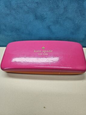 Kate Spade Pink and Orange Hard Sunglasses Case